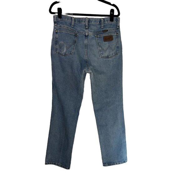 Wrangler Other - Wrangler Jeans Mens 33x32 Blue Slim Fit Cowboy Cut Cotton Medium Wash 36MWZSW X